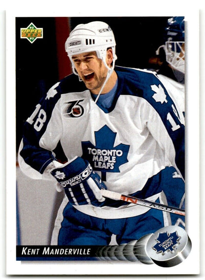 1992-93 Upper Deck Kent Manderville Toronto Maple Leafs #32