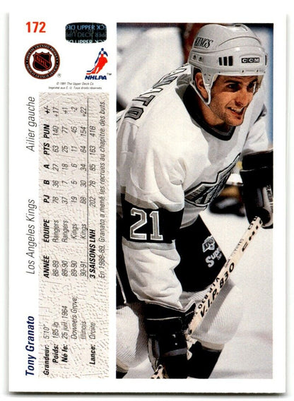 1991-92 Upper Deck Tony Granato Los Angeles Kings #172