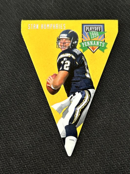 1996 Playoff Contenders Pennants Football Card #75 - Stan Humphries - Chargers