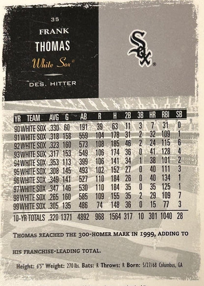 2000 Upper Deck Ultimate Upper Deck Victory Frank Thomas Chicago White Sox #35