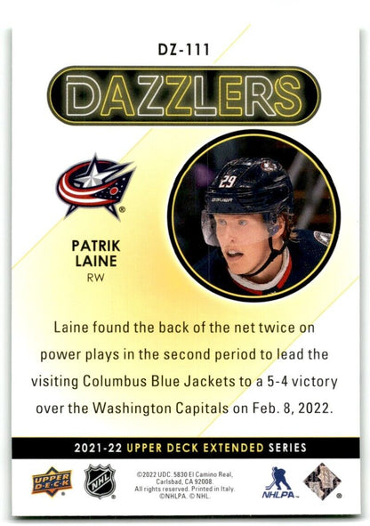 2021-22 Upper Deck Dazzlers Patrik Laine Columbus Blue Jackets #DZ-111