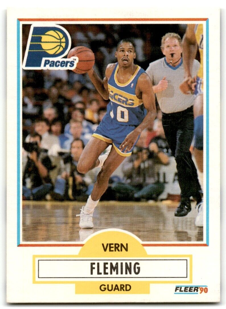 1990-91 Fleer Vern Fleming Indiana Pacers #76