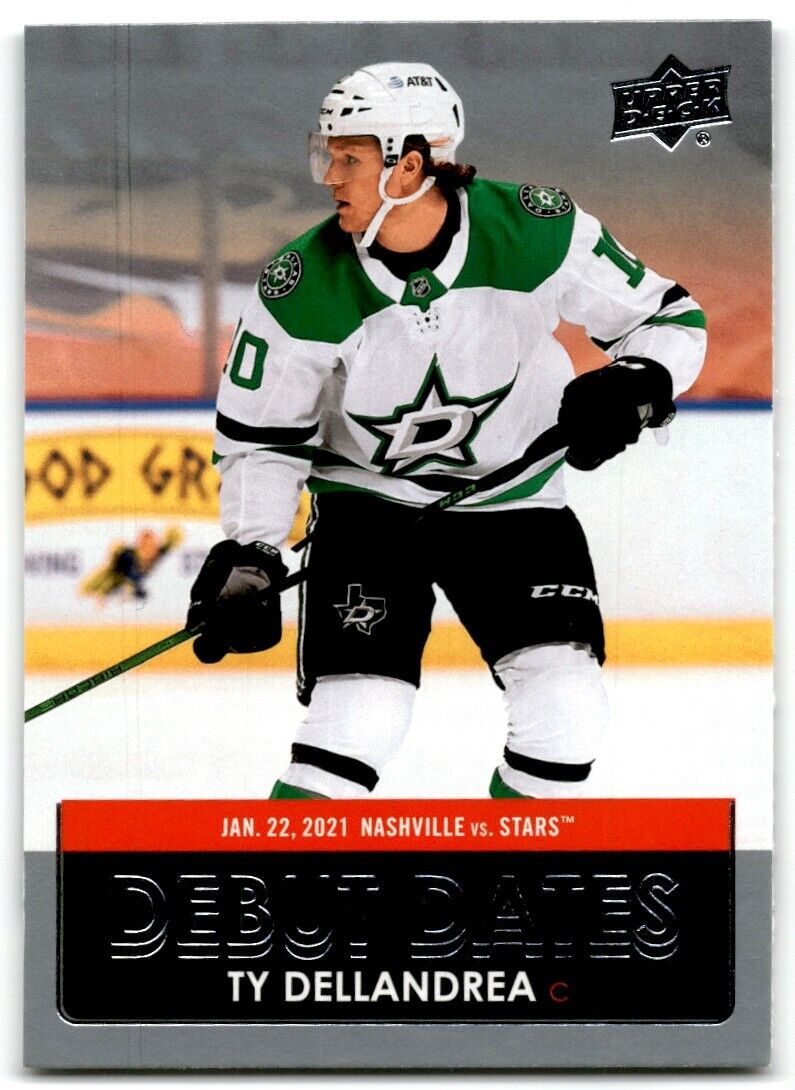 2021-22 Upper Deck Debut Dates Ty Dellandrea Dallas Stars #DD-12