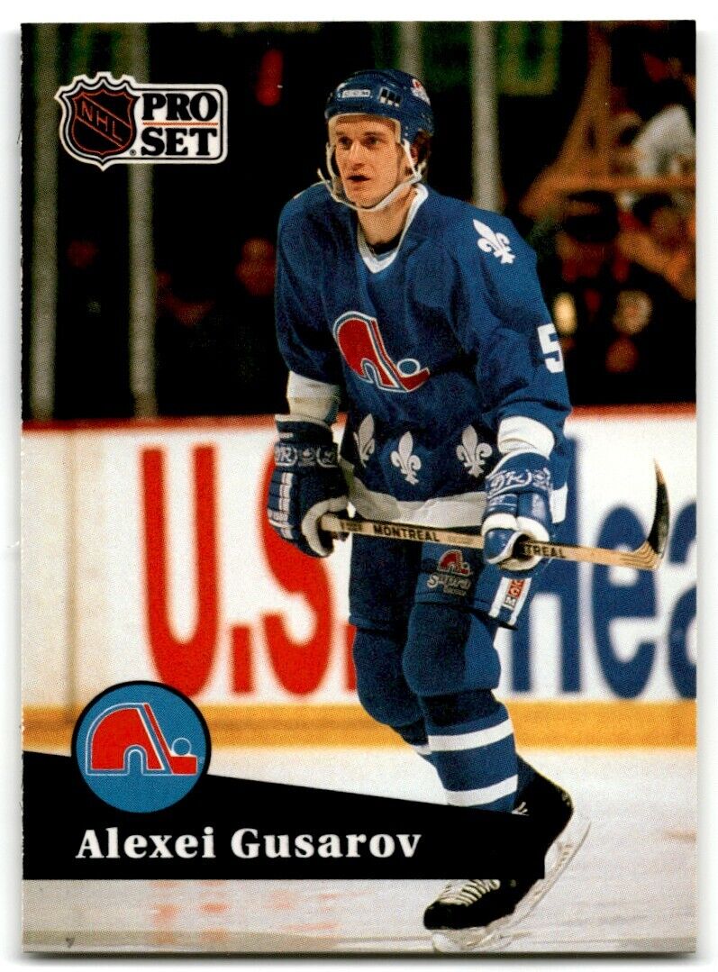 1991-92 Pro Set Alexei Gusarov Rookie Quebec Nordiques #207