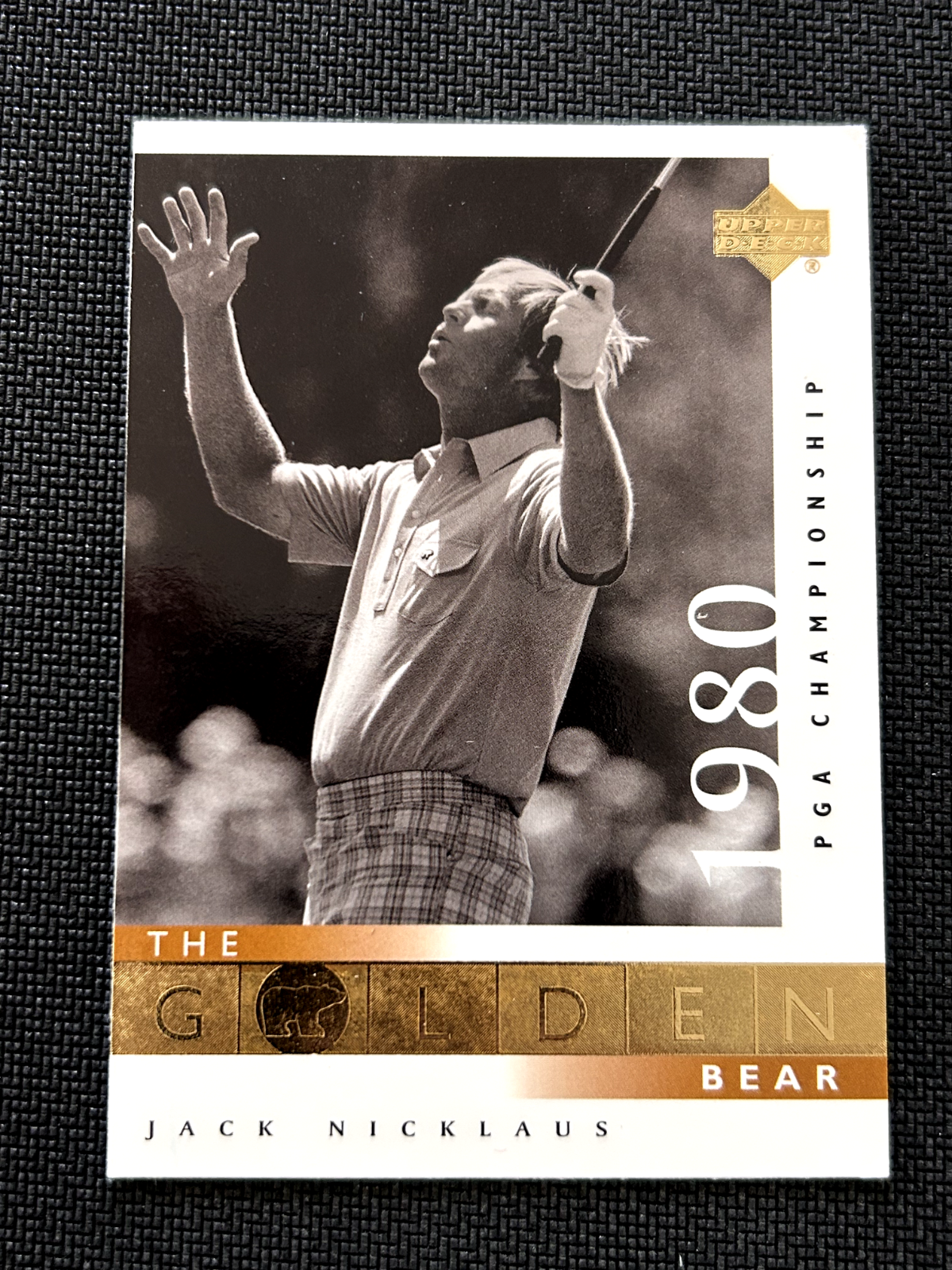 Jack Nicklaus 2001 Upper Deck Golf The Golden Bear #122 1980 PGA Championship