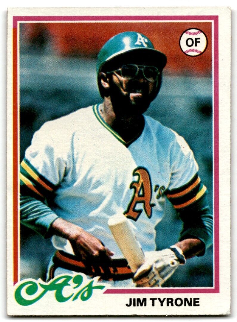 1978 Topps Jim Tyrone Oakland Athletics #487