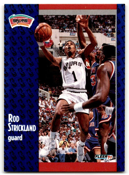 1991-92 Fleer Rod Strickland San Antonio Spurs #188