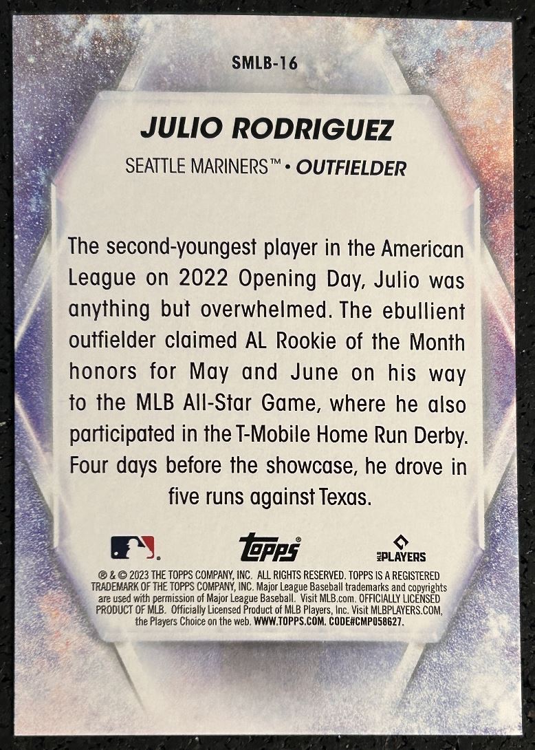 2023 Topps Stars of the MLB Julio Rodriguez Seattle Mariners #SMLB-16