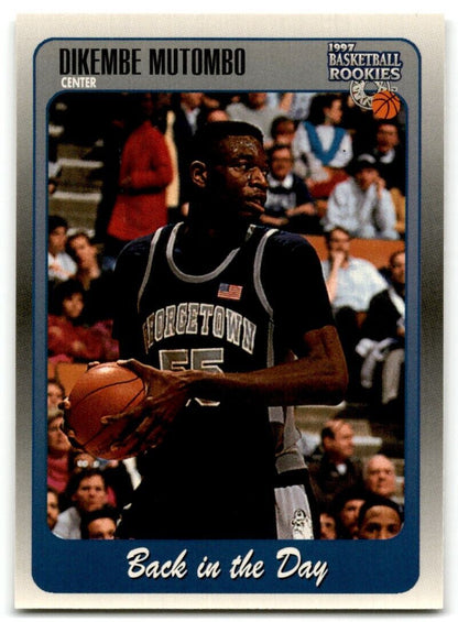 1997-98 Score Board Rookies Dikembe Mutombo Georgetown Hoyas #98