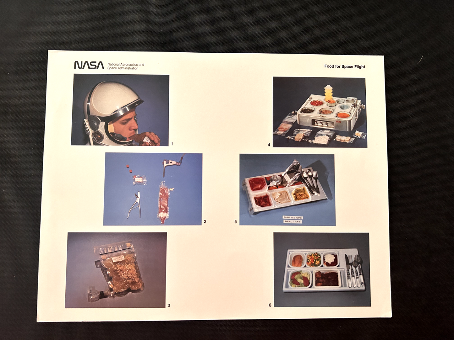 NASA Food for Space Flight litho