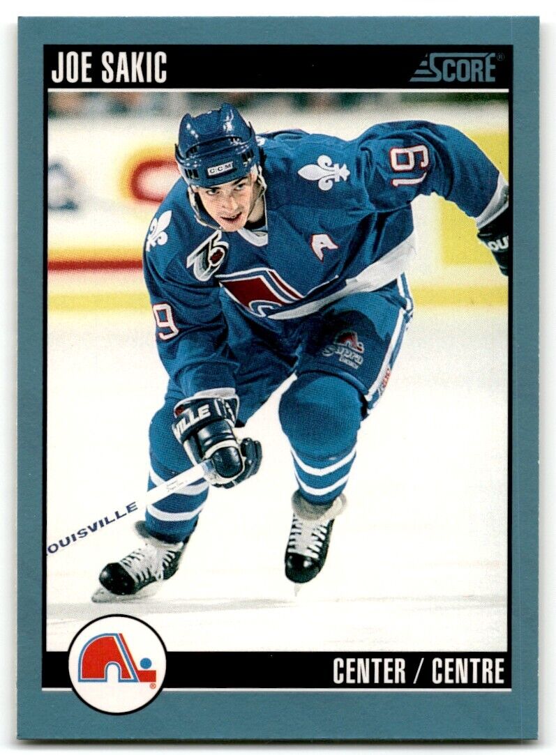 1992-93 Score Joe Sakic Quebec Nordiques #240