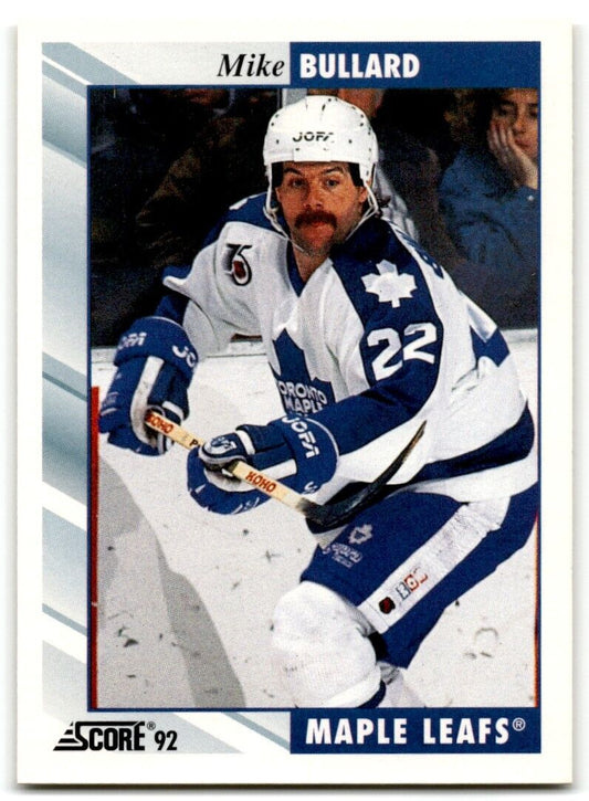 1992-93 Score Mike Bullard Toronto Maple Leafs #218