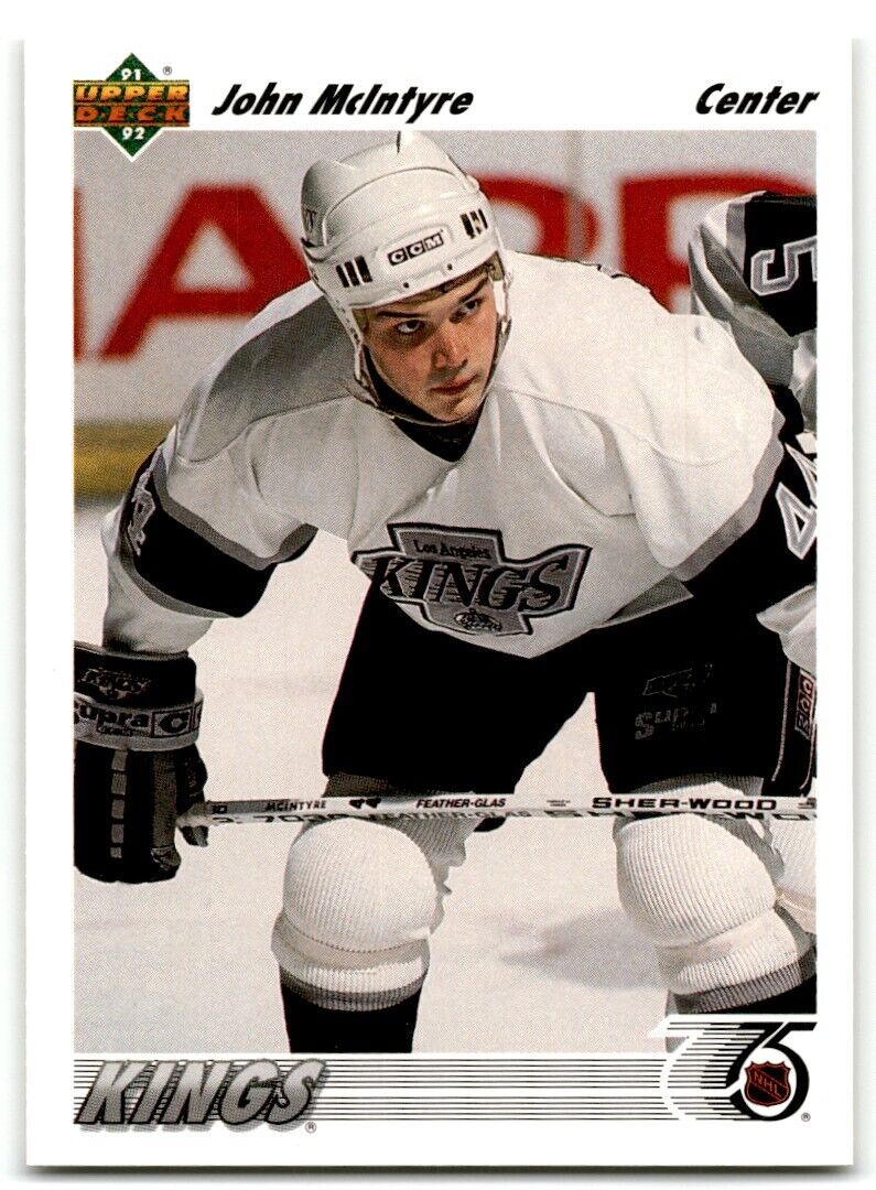 1991-92 Upper Deck John McIntyre Los Angeles Kings #218