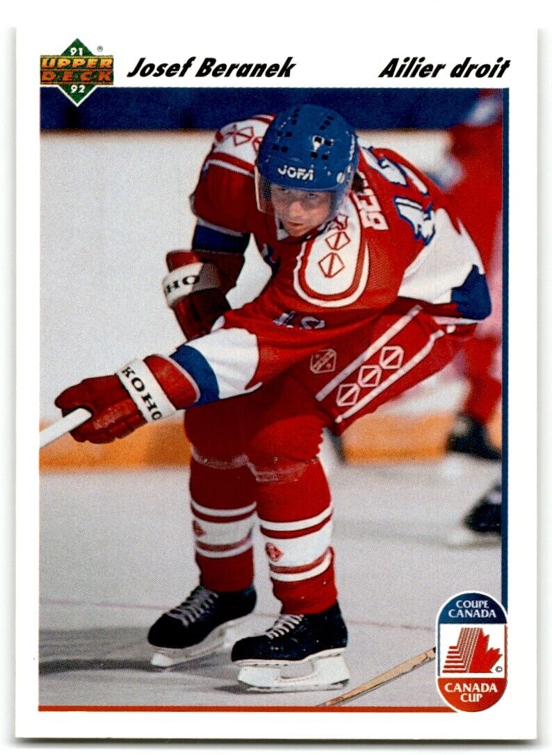 1991-92 Upper Deck French Josef Beranek Rookie Czechoslovakia #17