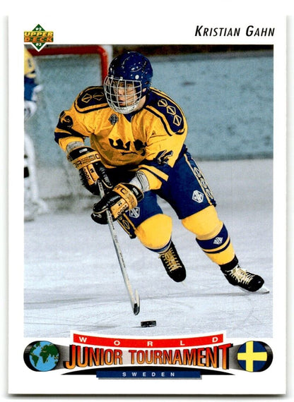 1992-93 Upper Deck Kristian Gahn Rookie Sweden #232