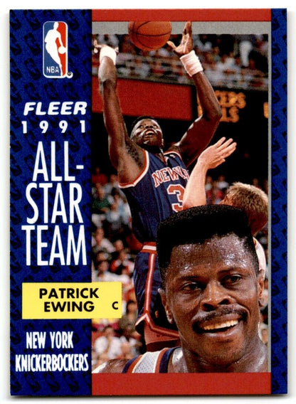 1991-92 Fleer Patrick Ewing New York Knicks #215