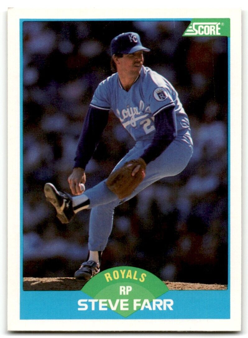 1989 Score Steve Farr Kansas City Royals #183