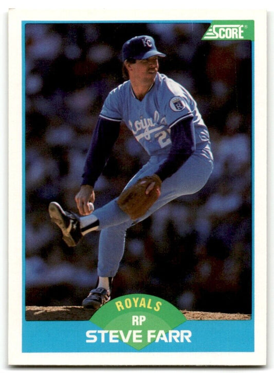 1989 Score Steve Farr Kansas City Royals #183