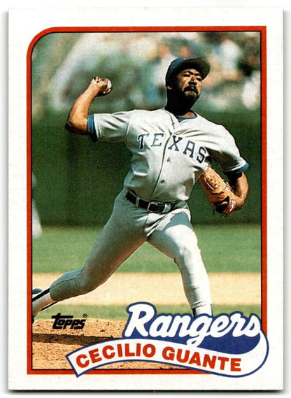 1989 Topps Cecilio Guante Texas Rangers #766