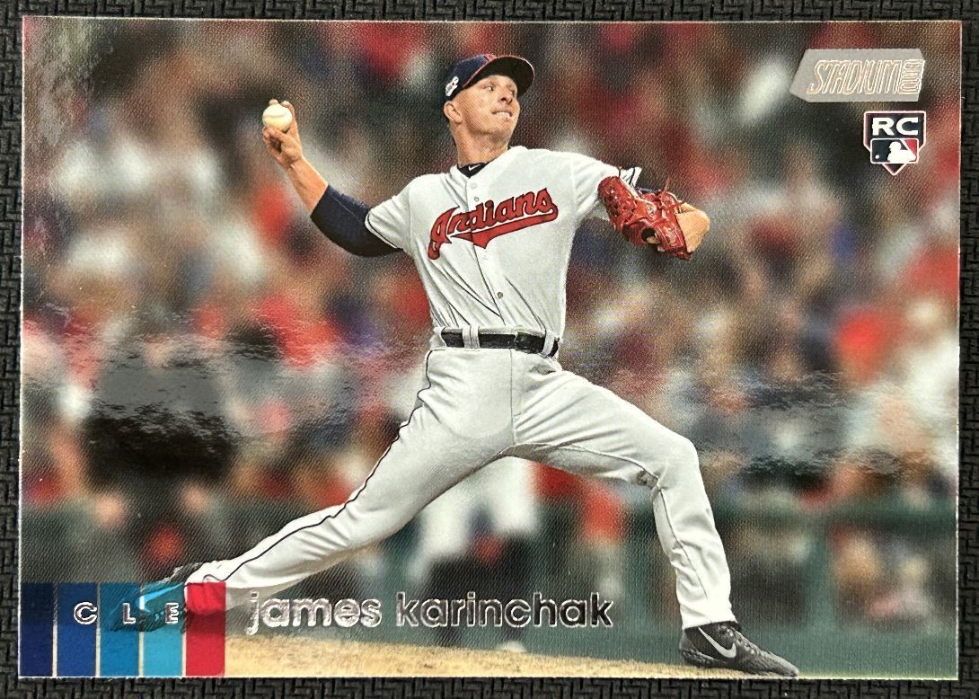 2020 Topps Stadium Club James Karinchak Rookie Cleveland Indians #284