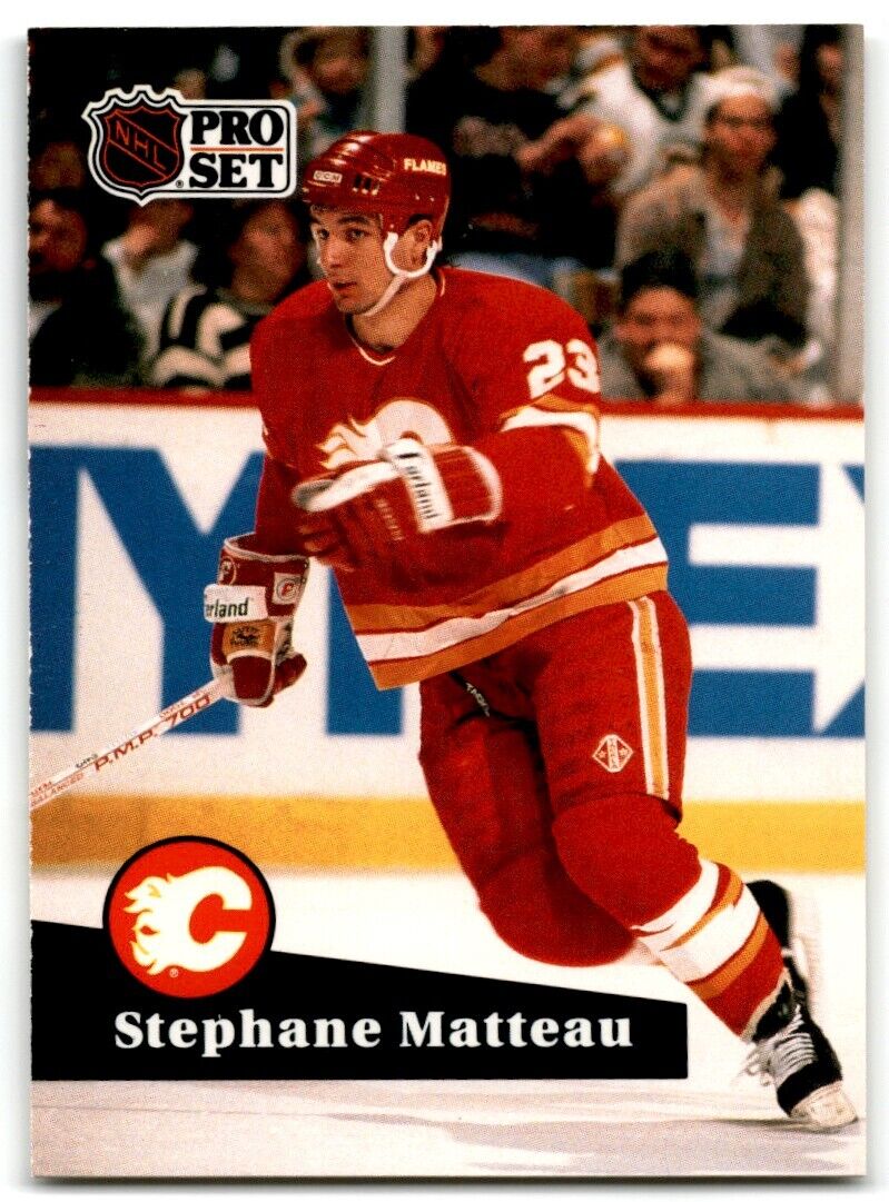 1991-92 Pro Set Stephane Matteau Calgary Flames #27