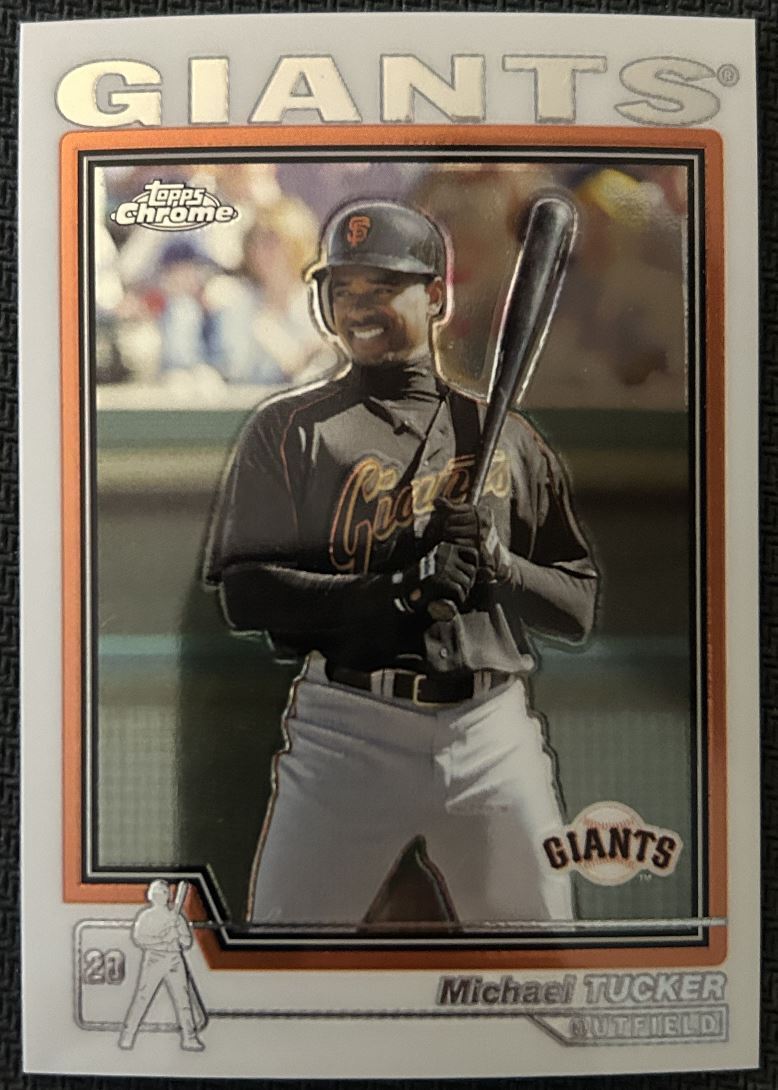 2004 Topps Traded & Rookies Chrome Michael Tucker Rookie San Francisco Giants