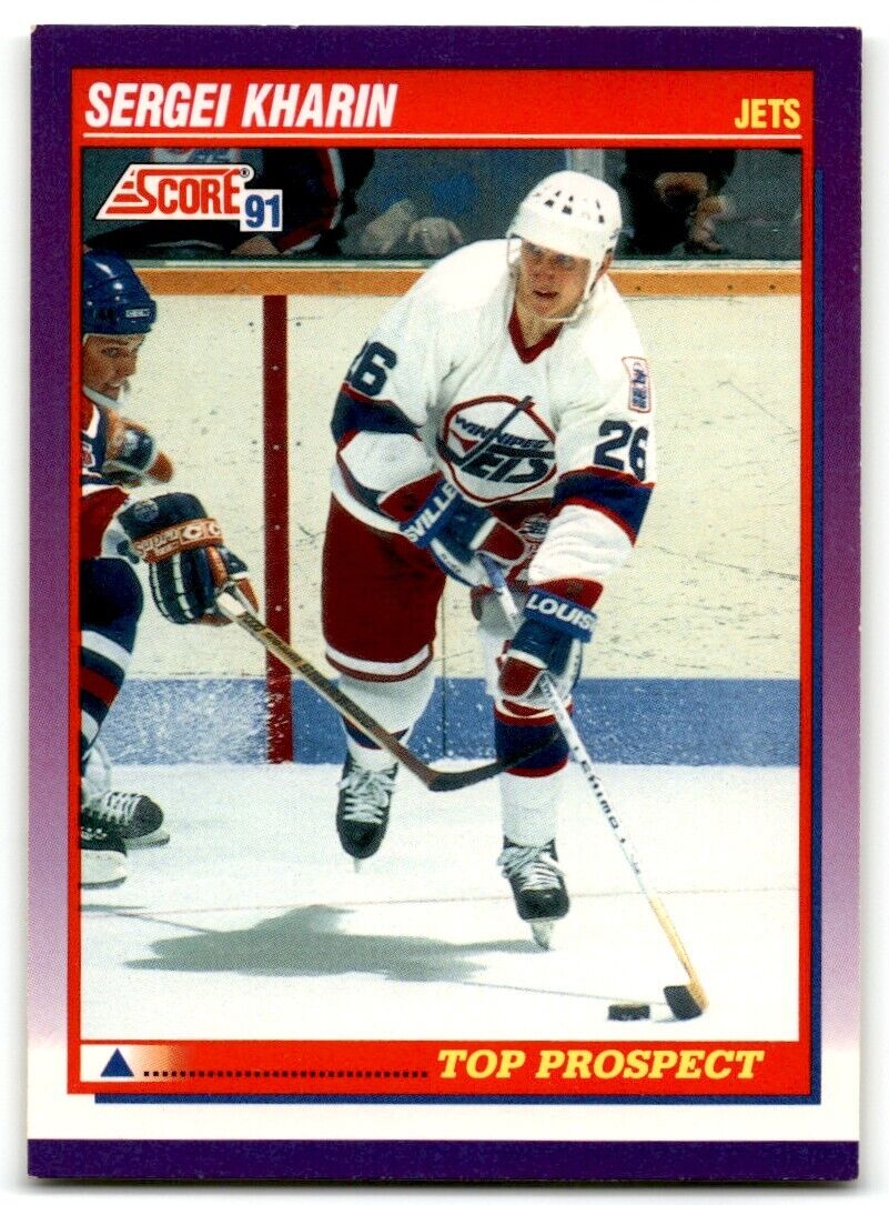 1991-92 Score American Sergei Kharin Rookie Winnipeg Jets #394