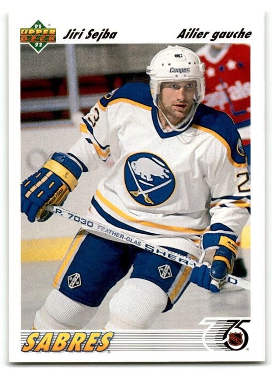 1991-92 Upper Deck French Jiri Sejba Rookie Buffalo Sabres #362