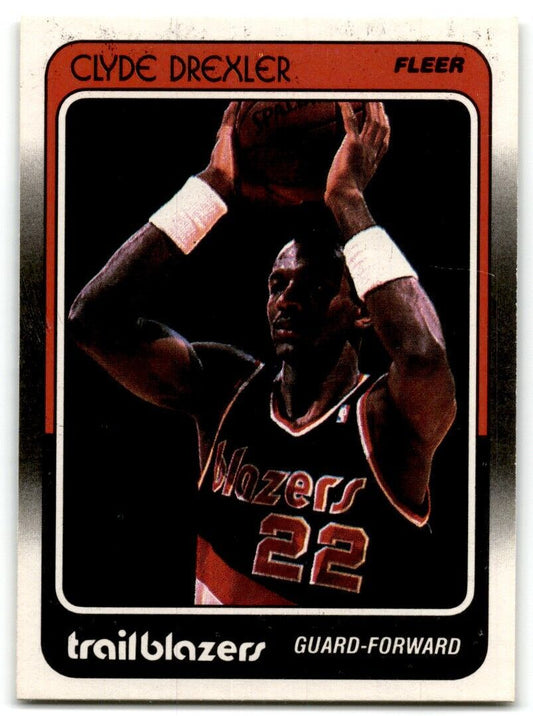 1988-89 Fleer Clyde Drexler Portland Trail Blazers #92