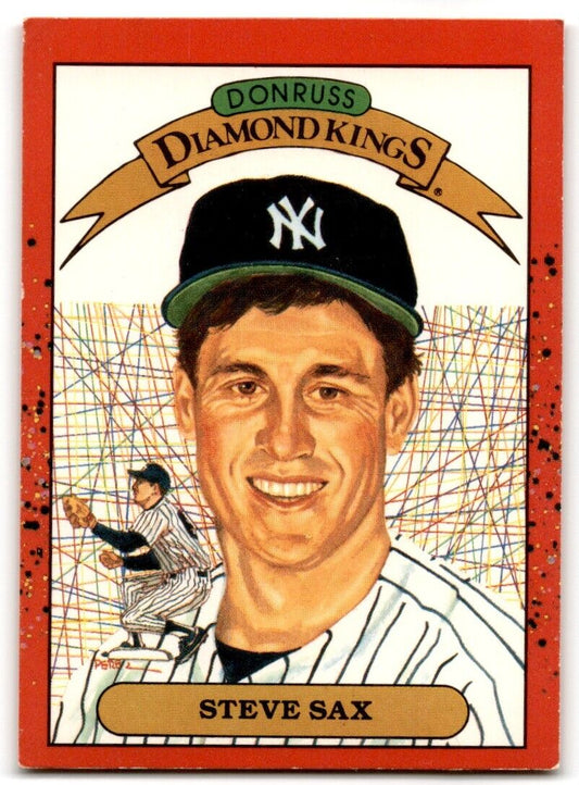 1990 Donruss Diamond Kings Steve Sax New York Yankees #2