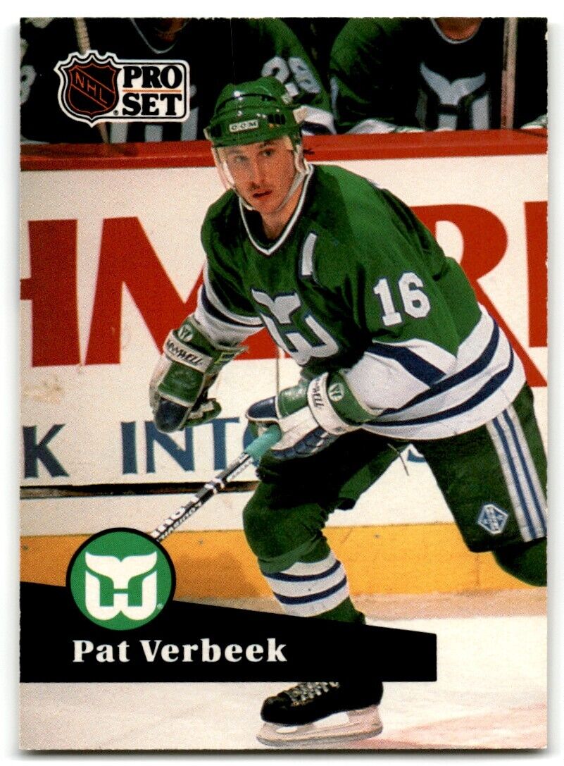 1991-92 Pro Set Pat Verbeek Hartford Whalers #86