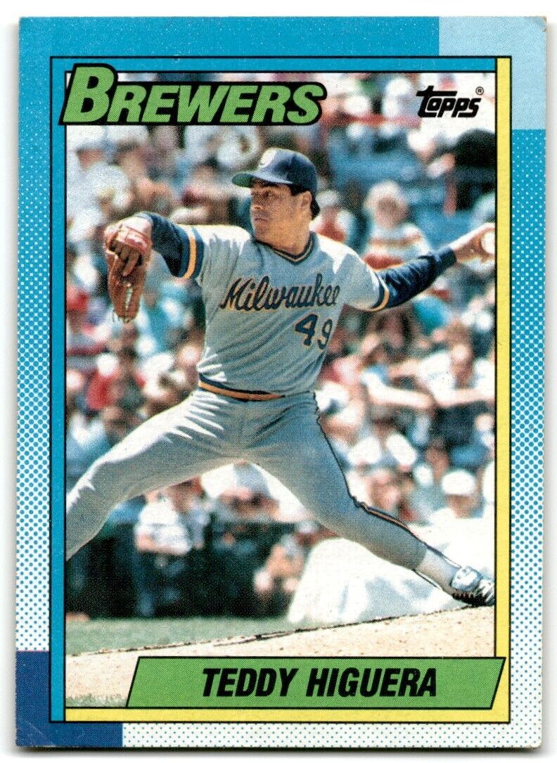 1990 Topps Teddy Higuera Milwaukee Brewers #15