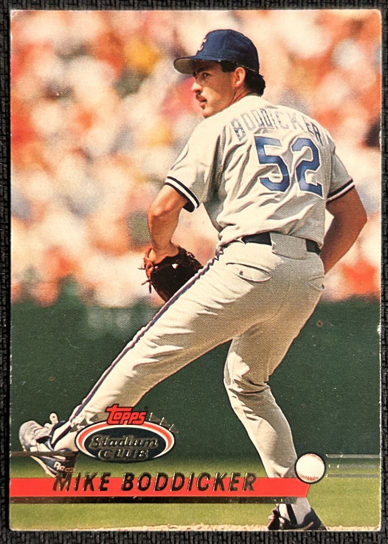 1993 Stadium Club Mike Boddicker Kansas City Royals #192