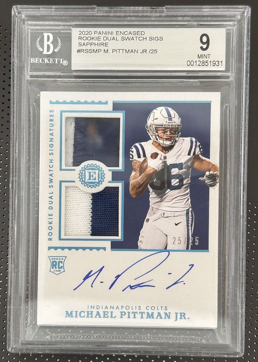 2020 Panini Ecased Michael Pittman Jr. Rookie Auto 25/25 Indianapolis Colts