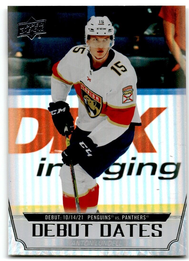 2022-23 Upper Deck Debut Dates Anton Lundell Florida Panthers #DD-3