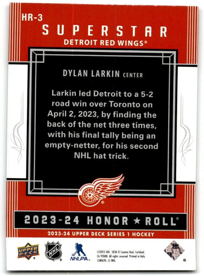 2023-24 Upper Deck Honor Roll Dylan Larkin Detroit Red Wings #HR-3