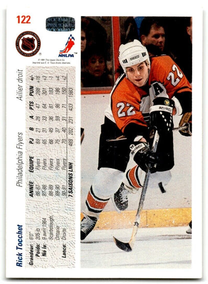 1991-92 Upper Deck Rick Tocchet Philadelphia Flyers #122