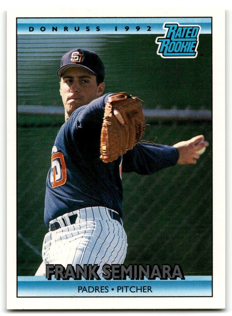 1992 Donruss Frank Seminara Rookie San Diego Padres #10