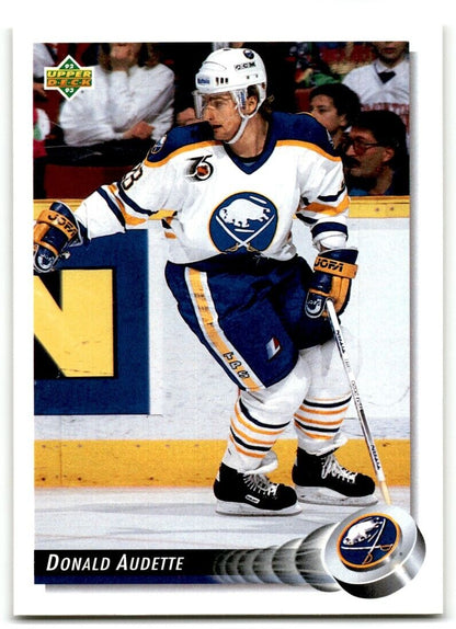 1992-93 Upper Deck Donald Audette Buffalo Sabres #306