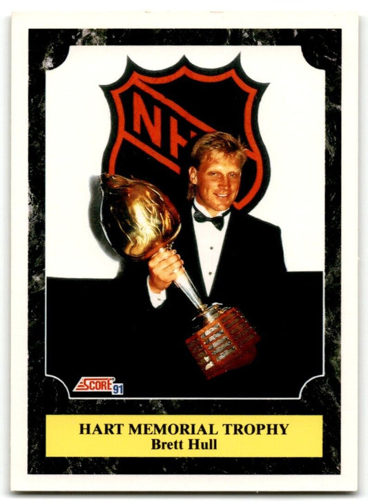 1991-92 Score American Brett Hull (Hart Memorial Trophy) St. Louis Blues #428