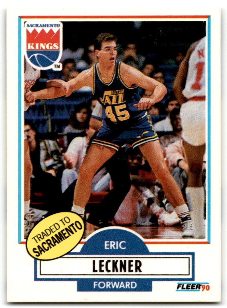 1990-91 Fleer Eric Leckner Sacramento Kings #187