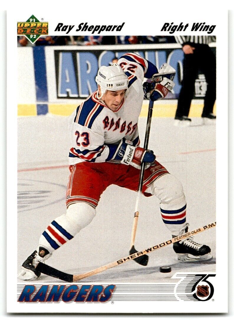 1991-92 Upper Deck Ray Sheppard New York Rangers #390