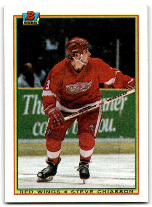 1990-91 Bowman Steve Chiasson Detroit Red Wings #234