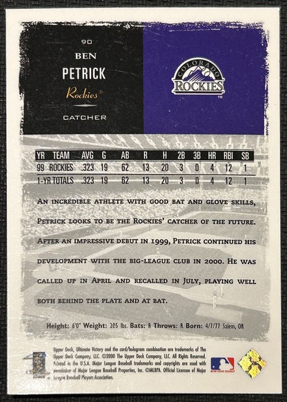 2000 Victory Ben Petrick Colorado Rockies #90