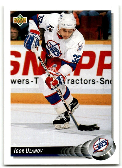 1992-93 Upper Deck Igor Ulanov Winnipeg Jets #300