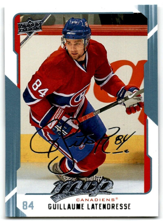 2008-09 Upper Deck MVP Guillaume Latendresse Montreal Canadiens #161