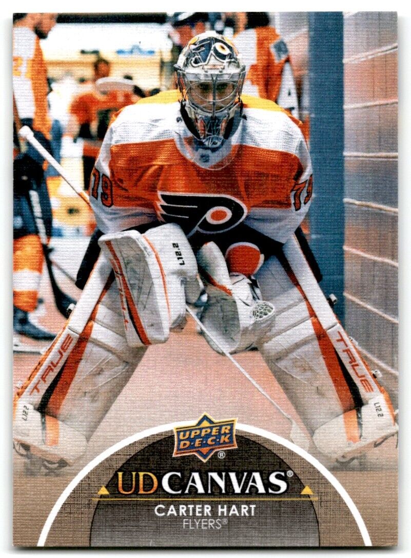 2021-22 Upper Deck UD Canvas Carter Hart Philadelphia Flyers #C180