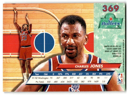 1992-93 Ultra Charles Jones Washington Bullets #369