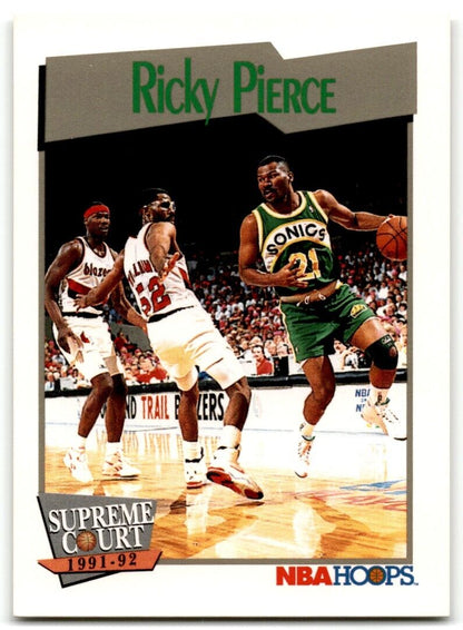 1991-92 Hoops Ricky Pierce Seattle SuperSonics #498