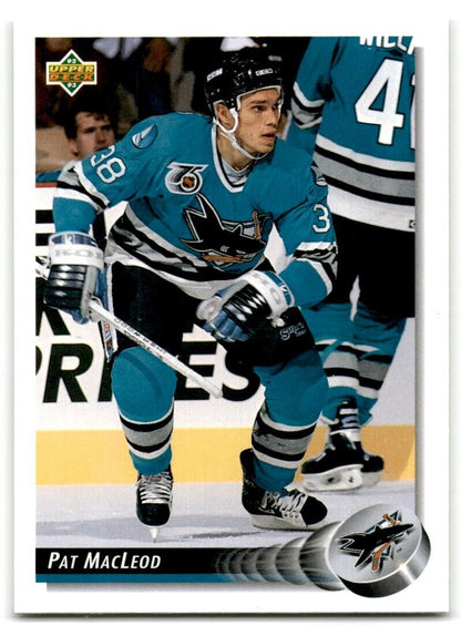 1992-93 Upper Deck Pat MacLeod San Jose Sharks #146